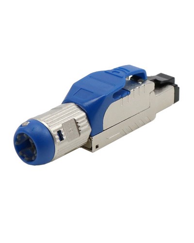 Разъем полевой оконцовки RJ-45 8P8C Hyperline PLUE-8P8C-S-C8-SH-BL в Санкт-Петербурге Коннекторы и разъемы Pintop.ru