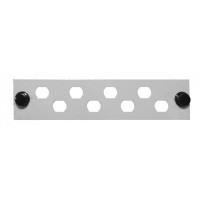 Панель лицевая (модули) для установки оптических адаптеров Hyperline FO-FP-W140H42-8FC/ST-GY