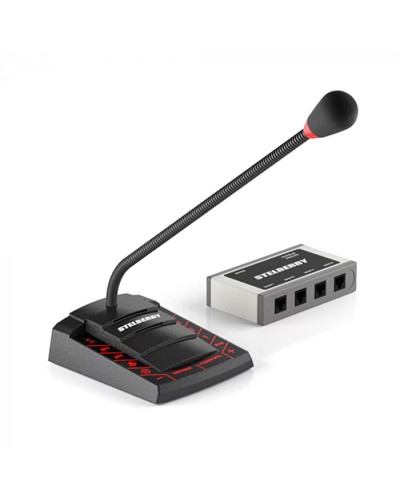 Пульт громкого оповещения STELBERRY F-740 в Санкт-Петербурге Микрофонные консоли и микрофоны Pintop.ru