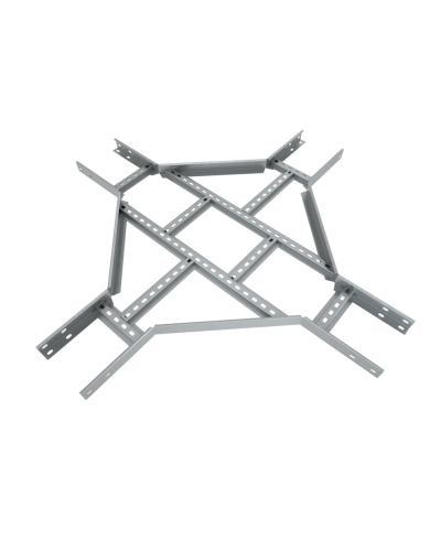 Х-разветвитель лестничный 50х150х1,2 мм Быстрый монтаж HD85 КМ-профиль (LXDS50-150-1.2 HD85) в Санкт-Петербурге Аксессуары для лотков Pintop.ru