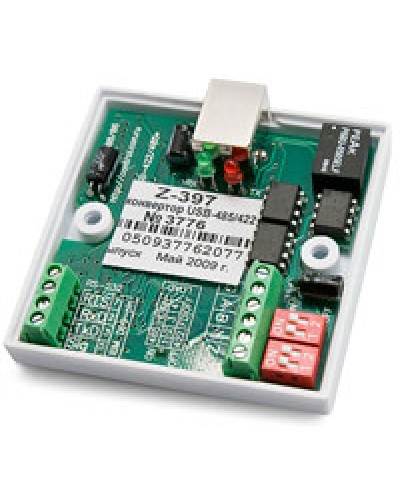 Конвертер специальный с гальванической развязкой USB RS422/485 IronLogic Z-397 (мод. USB) в Санкт-Петербурге Сетевая СКУД Matrix Pintop.ru