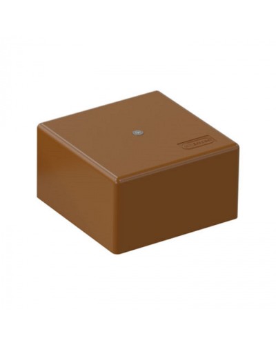 SD3 Коробка распределительная для о/п, для монтажного пистолета 75x75x40мм, (корич.) Экопласт (72932B) в Санкт-Петербурге Распределительные коробки Pintop.ru