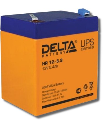 Аккумулятор свинцово-кислотный Delta HR 12-5.8 в Санкт-Петербурге Электротехническое оборудование Pintop.ru