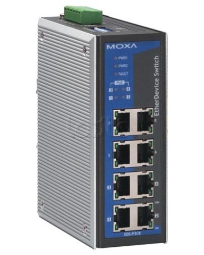 Коммутатор неуправляемый промышленный 8-портовый Moxa EDS-308-T в Санкт-Петербурге Коммутаторы Pintop.ru