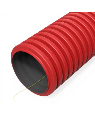 Труба гофр. двуст. ПНД гибкая тип 1250 (SN49) с/з красная d63 мм (50м/150м уп/пал) Промрукав (PR15.00996) в Санкт-Петербурге Труба гофрированная Pintop.ru