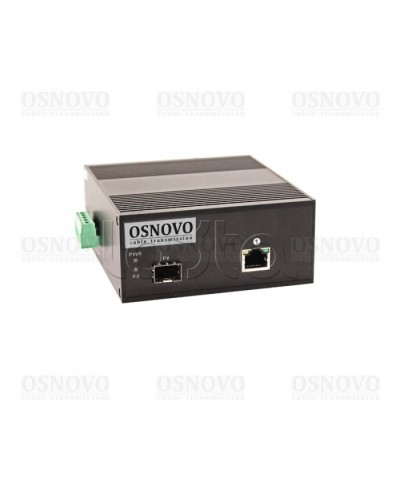Медиаконвертер Gigabit Ethernet с поддержкой PoE OSNOVO OMC-1000-11X/I в Санкт-Петербурге Медиаконвертеры Pintop.ru