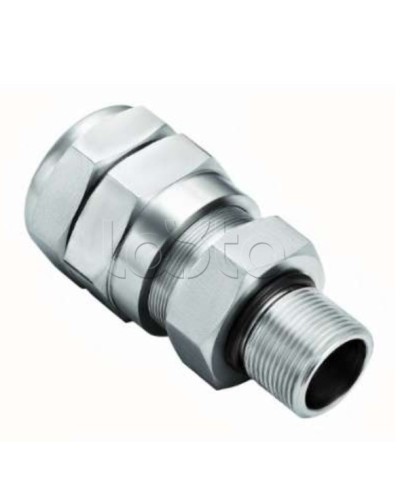 Кабельный ввод для бронированного кабеля с уплотнением внутренней оболочки кабеля резьбой G1/2, внешним диаметром кабеля D от 11 до 15 мм и проходным диаметром кабеля d= 6-10 мм Спектрон КВБ-15/10-М-G1/2 в Санкт-Петербурге Аксессуары для кабель-канала Pintop.r