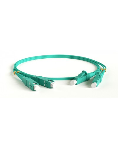 Патч-корд волоконно-оптический Hyperline FC-D2-503-FC/PR-SC/PR-H-15M-LSZH-AQ в Санкт-Петербурге Патч-корды оптические Pintop.ru