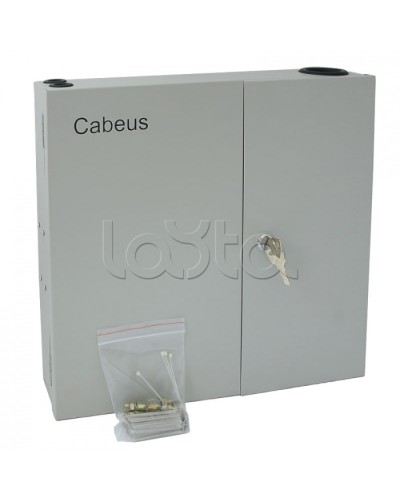 Бокс оптический настенный 19 на 16 SC/2xLC портов Cabeus FO-WL-16SC-K в Санкт-Петербурге Кросс оптический Pintop.ru