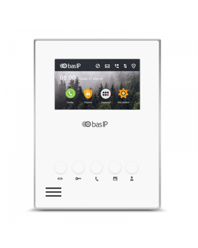 Видеодомофон BAS-IP AU-04LAF WHITE в Санкт-Петербурге Абонентские IP устройства Pintop.ru