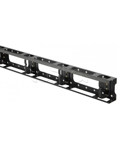 Организатор кабельный металлический вертикальный 32U, черный Hyperline CMV-32U-ML в Санкт-Петербурге Аксессуары для кабель-канала Pintop.ru