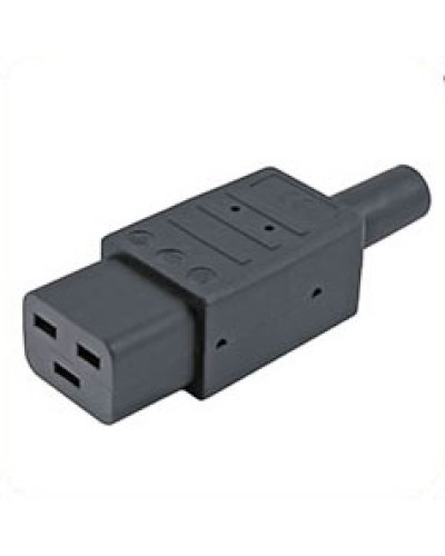 Разъем IEC 60320 C19 220В 16A на кабель Hyperline CON-IEC320C19 в Санкт-Петербурге Коммутационные изделия Pintop.ru