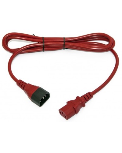 Кабель питания монитор-компьютер Hyperline PWC-IEC13-IEC14-3.0-RD в Санкт-Петербурге Патч-корды и пигтейлы Pintop.ru