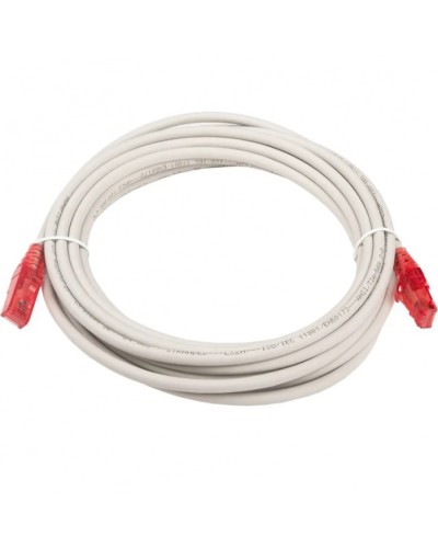 Патч-корд RJ45-RJ45, 4 пары, UTP, кат.5е, LSZH (5м) Hyperline PC-LPM-UTP-RJ45-RJ45-C5e-5M-LSZH-GY в Санкт-Петербурге Патчкорды (медные) Pintop.ru