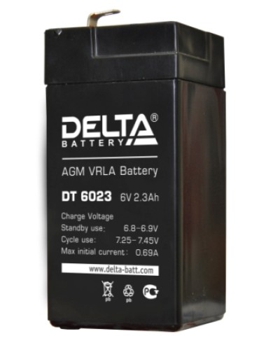Аккумулятор свинцово-кислотный Delta DT 6023 в Санкт-Петербурге Электротехническое оборудование Pintop.ru