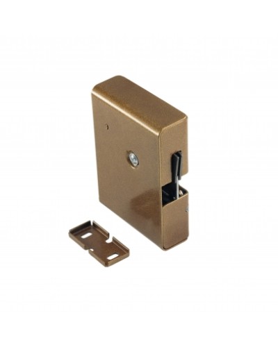 Замок электромеханический с толкателем и датчиком положения двери Promix-SM308.10.1 (коричневый) в Санкт-Петербурге Электромагнитные замки Pintop.ru