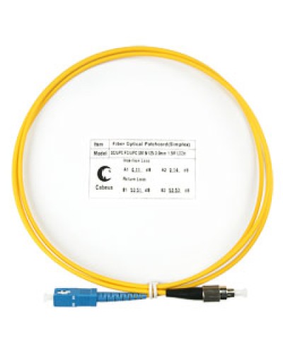 Шнур оптический simplex SC-FC 9/125 SM 1.5 м LSZH в Санкт-Петербурге Патч-корды оптические Pintop.ru
