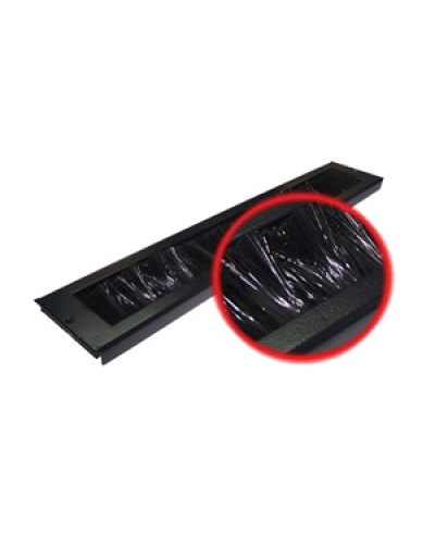 Ввод кабельный щеточный для напольных шкафов Business (черный) TWT TWT-CBB-BP в Санкт-Петербурге Аксессуары для стоек и шкафов Pintop.ru