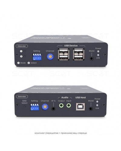 HDMI KVM удлинитель сигнала HDMI SC&T HKM01-4K6G в Санкт-Петербурге Видеоусилители, Модуляторы, Делители Pintop.ru