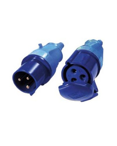 Вилка IEC 309 однофазная 32A, 250V, разборная, синяя LANMASTER (LAN-IEC-309-32A1P/M) в Санкт-Петербурге Проходные адаптеры и розетки оптические Pintop.ru
