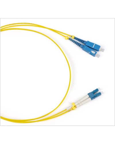 Патч-корд волоконно-оптический SM 9/125, LC/UPC-SC/UPC, duplex, LSZH, (1 м) Hyperline FC-D2-9-LC/UR-SC/UR-H-1M-LSZH-YL в Санкт-Петербурге Патч-корды оптические Pintop.ru