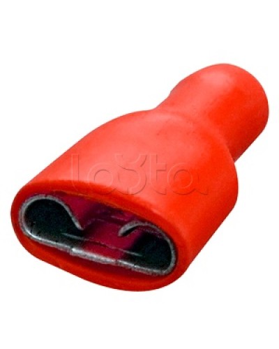 Клемма плоская полностью изолированная 0.5-1.5 мм² (КППИ гнездо - 6.6мм) (100шт/уп) REXANT 08-0612 в Санкт-Петербурге Клеммные колодки Pintop.ru