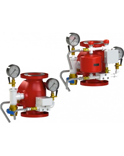 Узел управления спринклерный водозаполенный Спецавтоматика УУ-С80/1,6В-ВФ.О4-01 Прямоточный-80 (с камерой задержки) в Санкт-Петербурге Устройства пуска водяного пожаротушения Pintop.ru