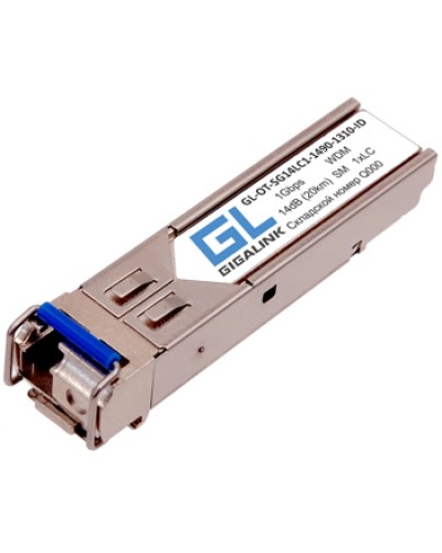 Модуль SFP Gigalink GL-OT-SG14LC1-1310-1490-I-D в Санкт-Петербурге Модули SFP/XFP/GBIC Pintop.ru