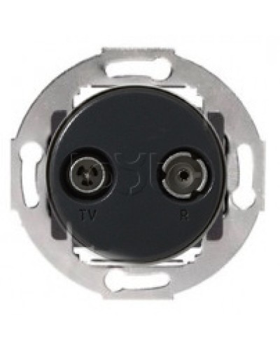 Механизм розетки TV+FM оконечный Vintage Экопласт 885200-1 в Санкт-Петербурге Розетки компьютерные и телефонные Pintop.ru