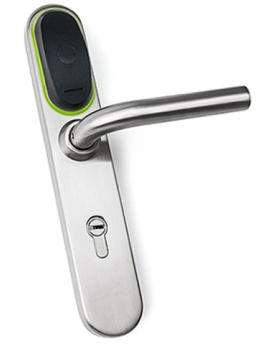 Замок для двери электромеханический IronLogic Eurolock EHT net (серебро) dd=85 мм в Санкт-Петербурге Электромеханические замки Pintop.ru