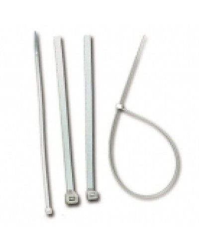 Стяжка пластиковая нейлоновая с площадкой для маркировки 3,6х205мм, белая (100шт.уп) TWT-CVM-205 в Санкт-Петербурге Стяжки-хомуты Pintop.ru