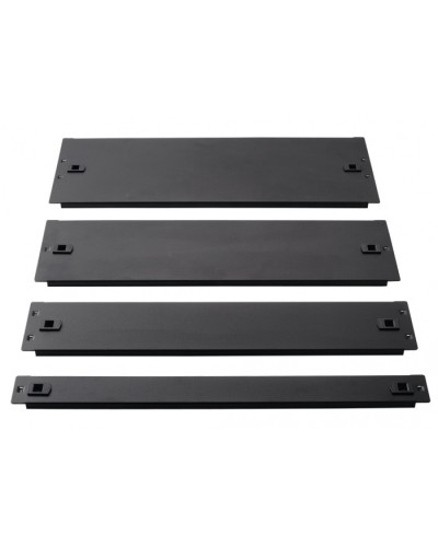 Фальш-панель металлическая 19 1U, быстросъемная, черная LANMASTER LAN-DC-TLMFP-1U в Санкт-Петербурге Аксессуары для стоек и шкафов Pintop.ru