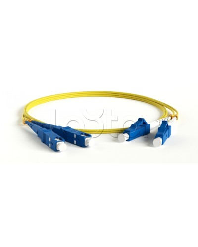 Патч-корд волоконно-оптический Hyperline FC-D2-9-ST/UR-ST/UR-H-5M-LSZH-YL в Санкт-Петербурге Патч-корды оптические Pintop.ru