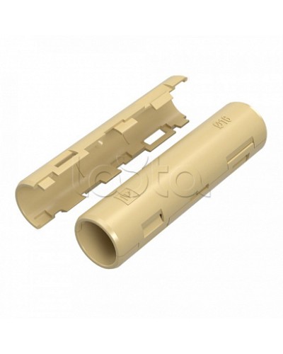 Муфта разборная d16 мм сосна (100шт/1200шт уп/кор) Промрукав (PR13.0425) в Санкт-Петербурге Повороты, муфты, тройники Pintop.ru