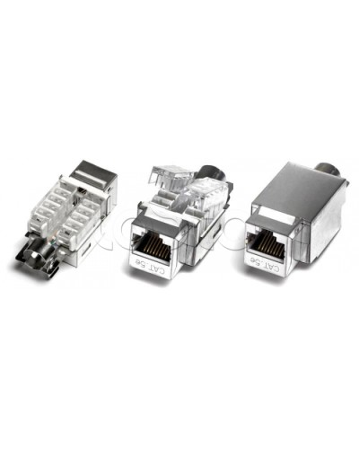 Модуль Keystone Jack серии KJNE, RJ-45 (8P8C), категория 5e, 110 IDC Hyperline KJNE-8P8C-C5e-90-SH-F-WH в Санкт-Петербурге Модули Keystone Pintop.ru