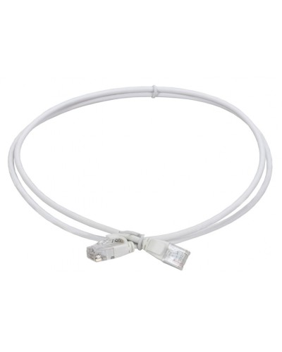ITK Коммутационный шнур кат.5E UTP LSZH 1м slim язычок бел. (PC08-C5EUL-1M-SL-WT) в Санкт-Петербурге Патч-корды и пигтейлы Pintop.ru