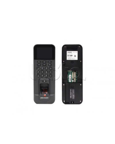 Терминал доступа со встроенными считывателями Mifare карт и отпечатков пальцев Hikvision DS-K1T804BMF в Санкт-Петербурге Считыватели Pintop.ru