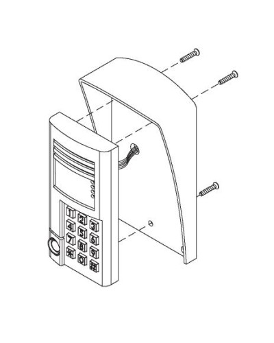 Комплект монтажный для блоков вызова БВД-SM100х, БВД-341х, БВД-402х, БВД-404х Vizit МК-341 в Санкт-Петербурге Аксессуары для многоабонентных систем Pintop.ru