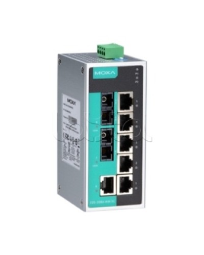 Коммутатор неуправляемый промышленный 8-портовый Moxa EDS-208A-SS-SC в Санкт-Петербурге Коммутаторы Pintop.ru