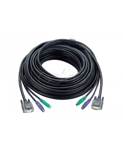 КВМ-кабель с интерфейсами PS/2, VGA (20м) ATEN 2L-1020P/C в Санкт-Петербурге Видеоусилители, Модуляторы, Делители Pintop.ru