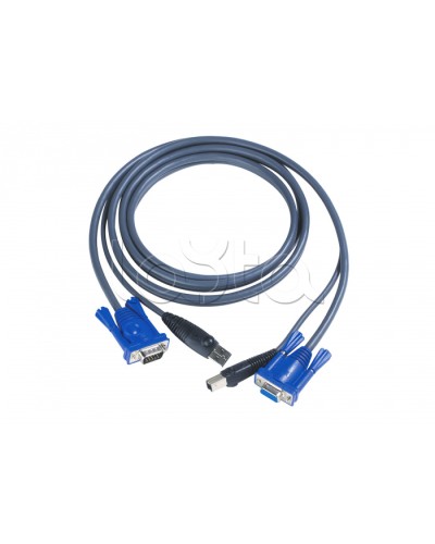КВМ-кабель с интерфейсами USB, VGA (3м) ATEN 2L-5003U в Санкт-Петербурге Видеоусилители, Модуляторы, Делители Pintop.ru