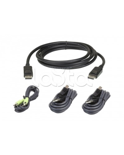 Комплект кабелей USB, DisplayPort для защищенного KVM-переключателя (1.8м)ATEN 2L-7D02UDPX4 в Санкт-Петербурге Видеоусилители, Модуляторы, Делители Pintop.ru
