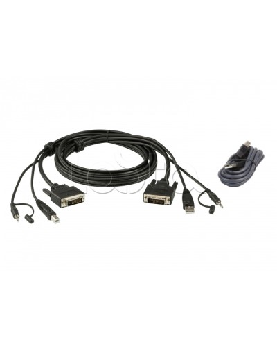 Комплект кабелей USB, DVI-D Dual Link для защищенного KVM-переключателя (1.8м) ATEN 2L-7D02UDX2 в Санкт-Петербурге Видеоусилители, Модуляторы, Делители Pintop.ru