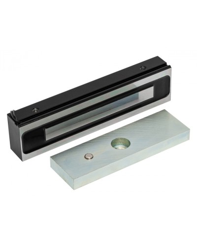 Электромагнитный замок AccordTec ML-200K-3 Premium Black с планкой в Санкт-Петербурге Электромагнитные замки Pintop.ru