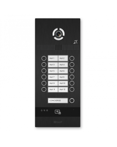 Вызывная панель BAS-IP BI-12FBI BLACK в Санкт-Петербурге Вызывные видеопанели малоабонентные Pintop.ru