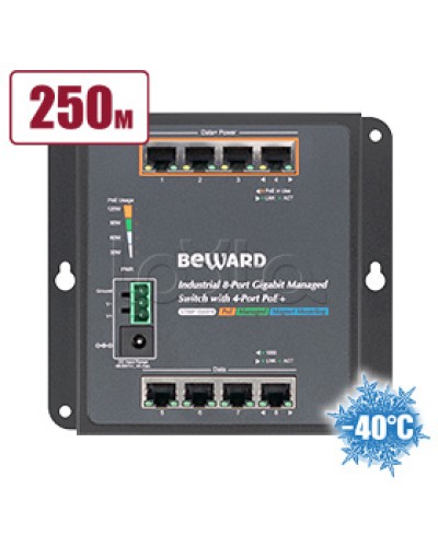 Коммутатор с PoE Beward STWP-08HP4 в Санкт-Петербурге Коммутаторы Pintop.ru