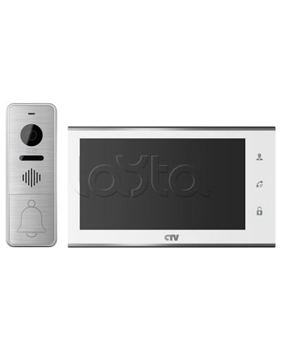 Комплект видеодомофона CTV-DP4705AHD (белый) в Санкт-Петербурге Комплекты домофонов Pintop.ru