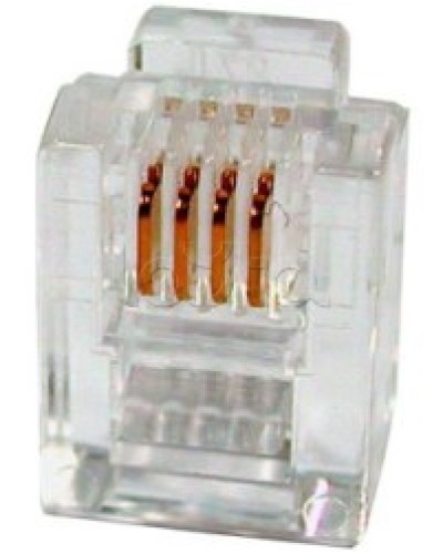 Разъем телефонный RJ11 (6P4C) Cabeus в Санкт-Петербурге Коннекторы и разъемы Pintop.ru