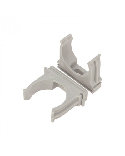 Крепеж-клипса для труб д.32мм, цвет серый Cabeus (CF32-GY) в Санкт-Петербурге Держатели, клипсы, скобы Pintop.ru