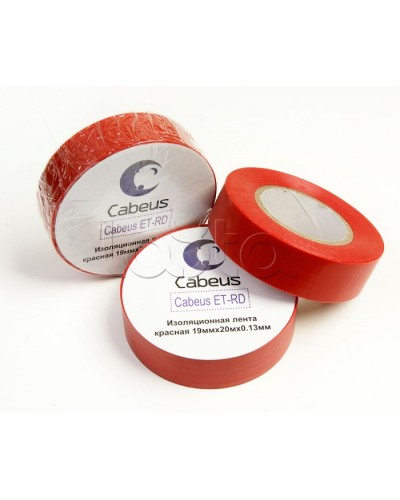 Лента изоляционная (красная) Cabeus ET-RD в Санкт-Петербурге Аксессуары для кабель-канала Pintop.ru